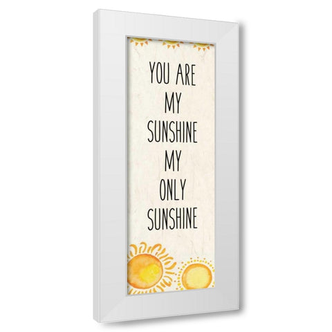 My Sunshine 1 White Modern Wood Framed Art Print by Allen, Kimberly