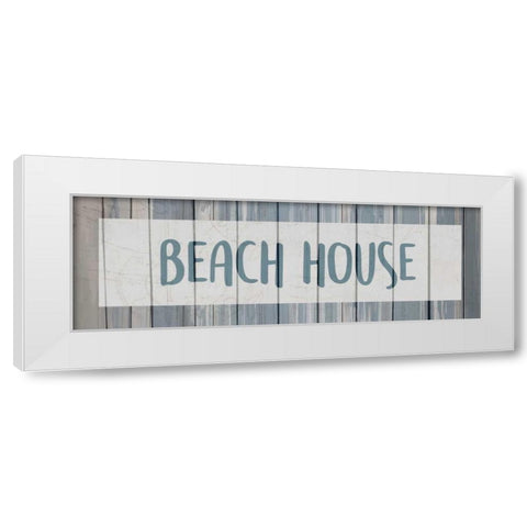 Beach House White Modern Wood Framed Art Print by Allen, Kimberly