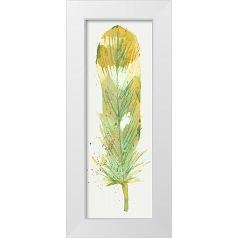 Feather Bright 1 White Modern Wood Framed Art Print by Allen, Kimberly