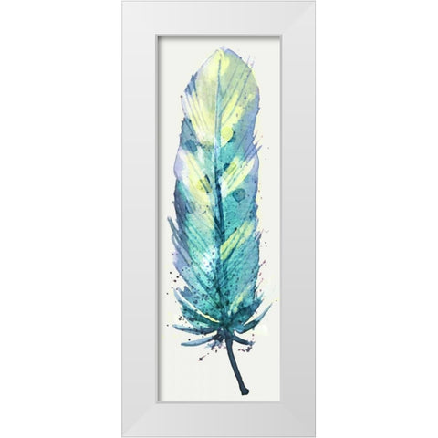 Feather Bright 2 White Modern Wood Framed Art Print by Allen, Kimberly