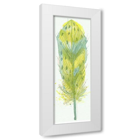Feather Bright 3 White Modern Wood Framed Art Print by Allen, Kimberly