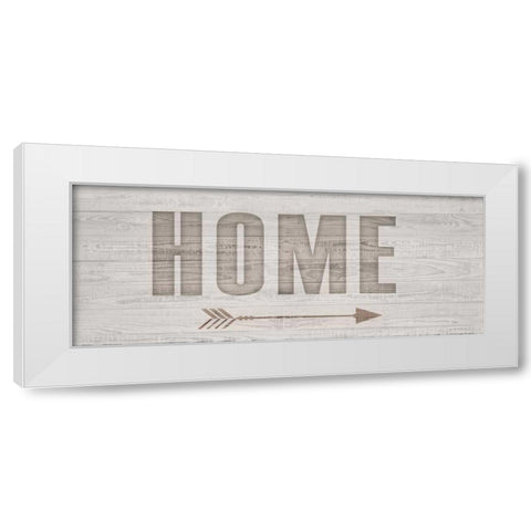 Carved Home White Modern Wood Framed Art Print by Allen, Kimberly