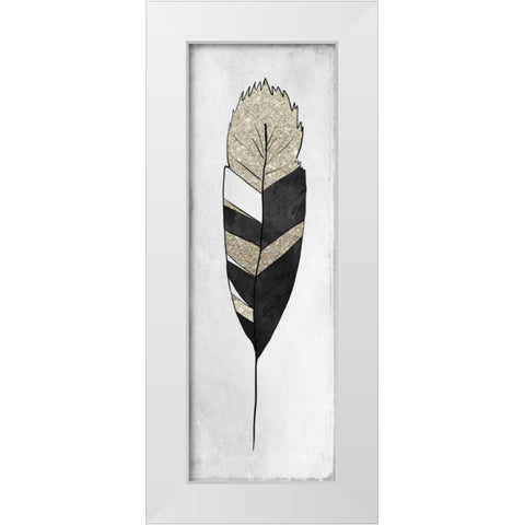 White Feathered 2 White Modern Wood Framed Art Print by Allen, Kimberly