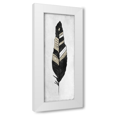 White Feathered 3 White Modern Wood Framed Art Print by Allen, Kimberly