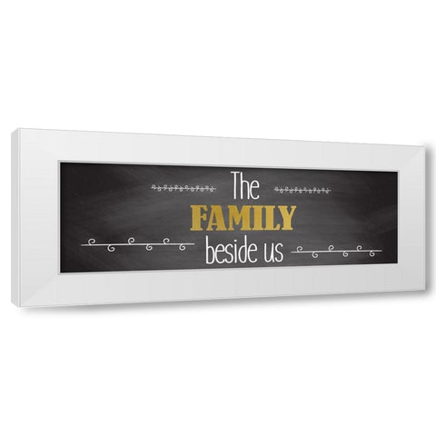 Bless 2 White Modern Wood Framed Art Print by Kimberly, Allen