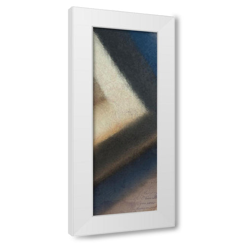 Colbalt Corner A White Modern Wood Framed Art Print by Kimberly, Allen