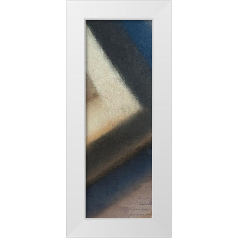 Colbalt Corner A White Modern Wood Framed Art Print by Kimberly, Allen