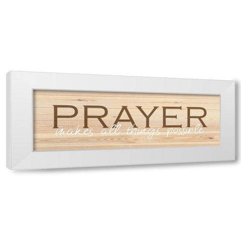 Prayer  White Modern Wood Framed Art Print by Kimberly, Allen