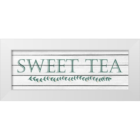 Sweet Tea White Modern Wood Framed Art Print by Kimberly, Allen