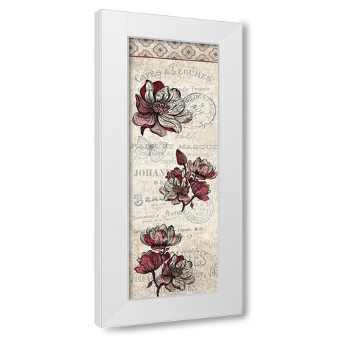 Magnolia Panel White Modern Wood Framed Art Print by Kimberly, Allen