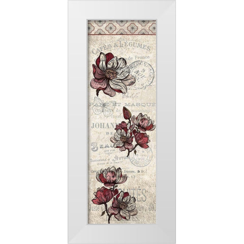 Magnolia Panel White Modern Wood Framed Art Print by Kimberly, Allen
