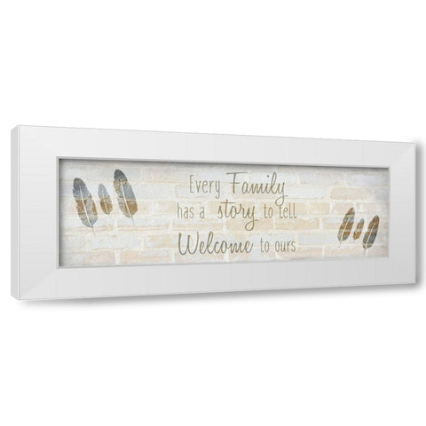 Family E White Modern Wood Framed Art Print by Kimberly, Allen
