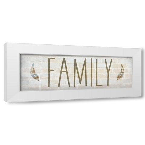 Family Time 1 White Modern Wood Framed Art Print by Kimberly, Allen