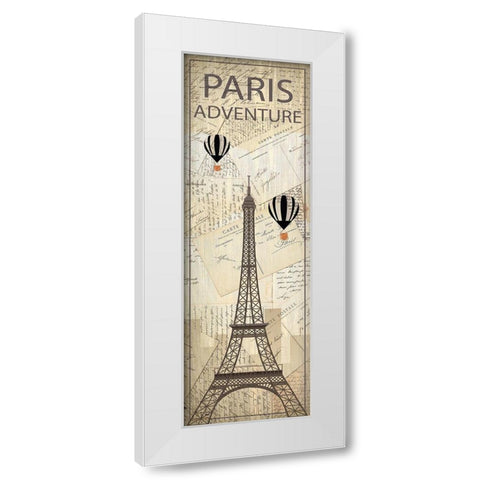 Hello Travel 2 White Modern Wood Framed Art Print by Kimberly, Allen