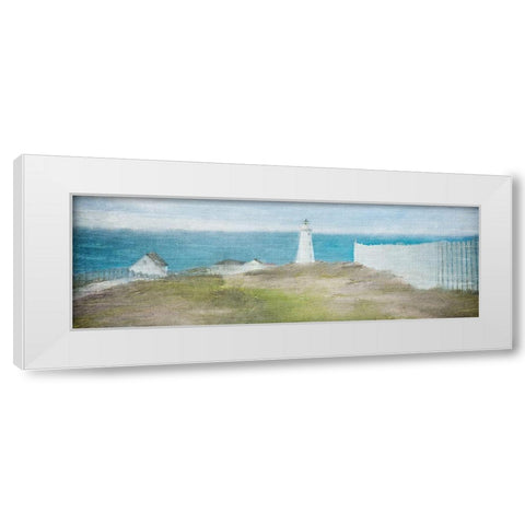 At the Coast White Modern Wood Framed Art Print by Kimberly, Allen