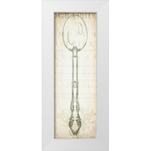 Cutlery 2 White Modern Wood Framed Art Print by Kimberly, Allen
