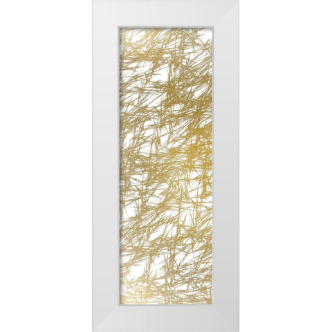 Cross Hatched 1 White Modern Wood Framed Art Print by Kimberly, Allen