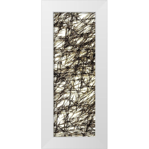 Cross Hatched 2 White Modern Wood Framed Art Print by Kimberly, Allen