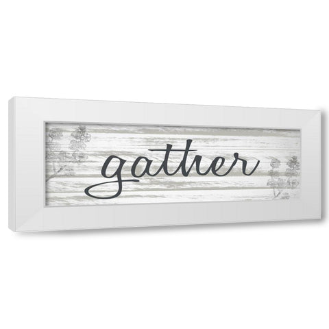 Gather White Modern Wood Framed Art Print by Allen, Kimberly