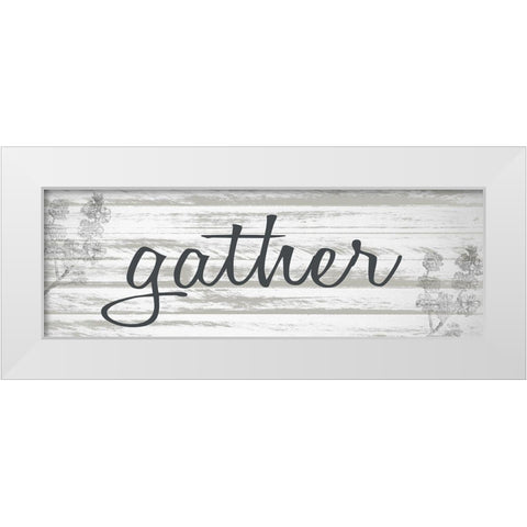 Gather White Modern Wood Framed Art Print by Allen, Kimberly