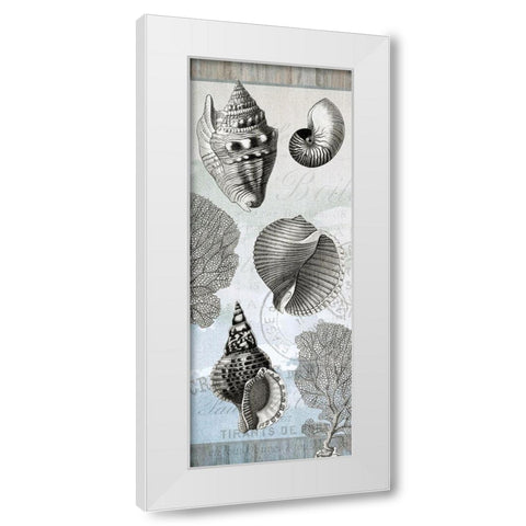 Seaside A White Modern Wood Framed Art Print by Kimberly, Allen