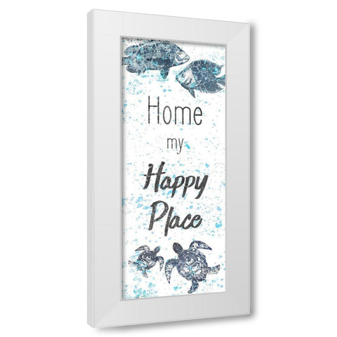 Spaltter Panel White Modern Wood Framed Art Print by Kimberly, Allen