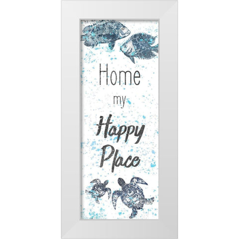 Spaltter Panel White Modern Wood Framed Art Print by Kimberly, Allen