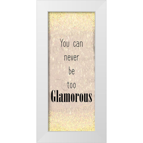 Glamour Panel White Modern Wood Framed Art Print by Kimberly, Allen