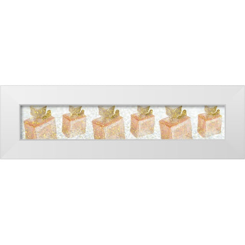 Sparkle Perfume White Modern Wood Framed Art Print by Kimberly, Allen
