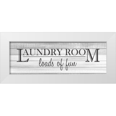 Loads of Fun White Modern Wood Framed Art Print by Kimberly, Allen