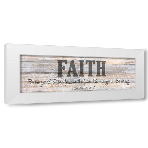 Verse Panel B White Modern Wood Framed Art Print by Kimberly, Allen