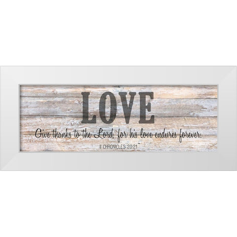 Verse Panel C White Modern Wood Framed Art Print by Kimberly, Allen