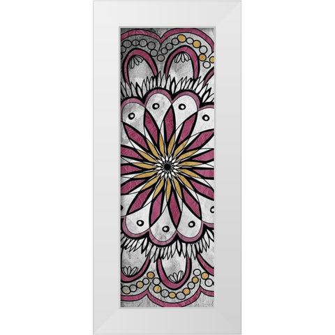 Mandala Panel 1 White Modern Wood Framed Art Print by Kimberly, Allen