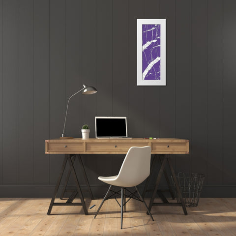 Violet Streams 1 White Modern Wood Framed Art Print by Kimberly, Allen