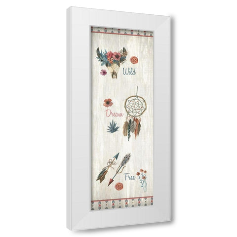 Wild Dream Free White Modern Wood Framed Art Print by Kimberly, Allen