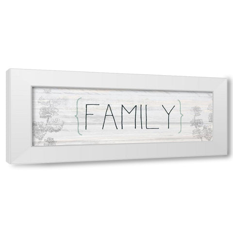 Family White Modern Wood Framed Art Print by Kimberly, Allen