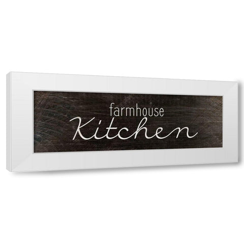 Farmhouse Kitchen White Modern Wood Framed Art Print by Kimberly, Allen