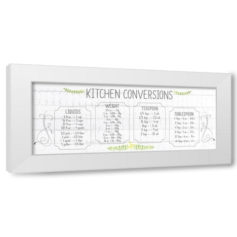 Kitchen Conversion A White Modern Wood Framed Art Print by Kimberly, Allen