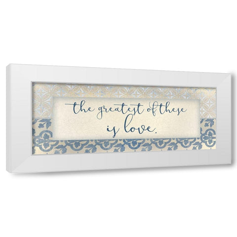 The Greatest 4 White Modern Wood Framed Art Print by Kimberly, Allen