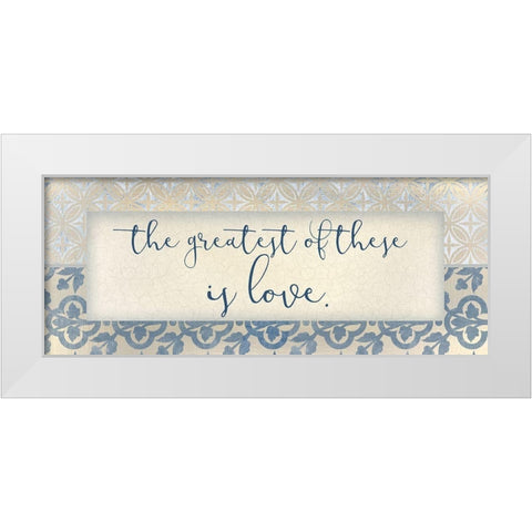 The Greatest 4 White Modern Wood Framed Art Print by Kimberly, Allen