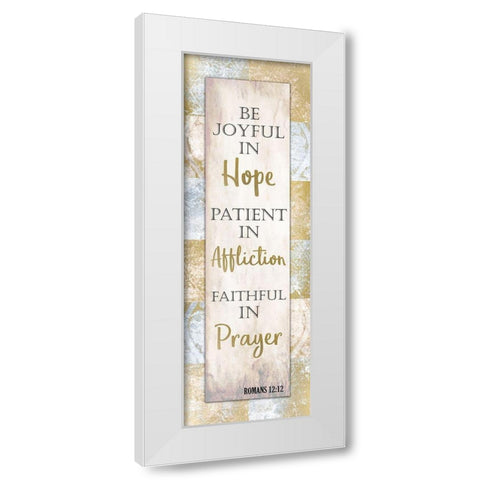 Hope Affliction Prayer White Modern Wood Framed Art Print by Kimberly, Allen