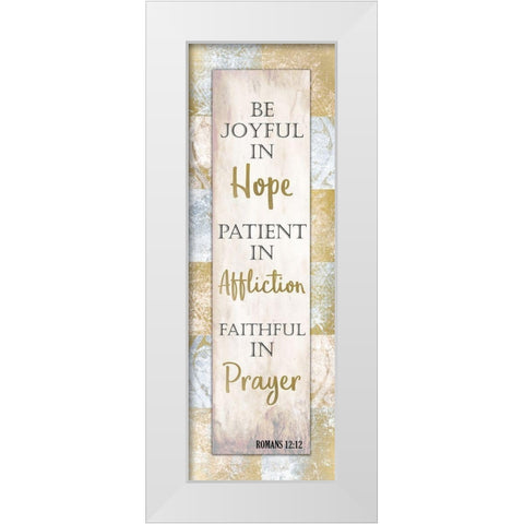 Hope Affliction Prayer White Modern Wood Framed Art Print by Kimberly, Allen