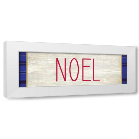 NOEL White Modern Wood Framed Art Print by Kimberly, Allen