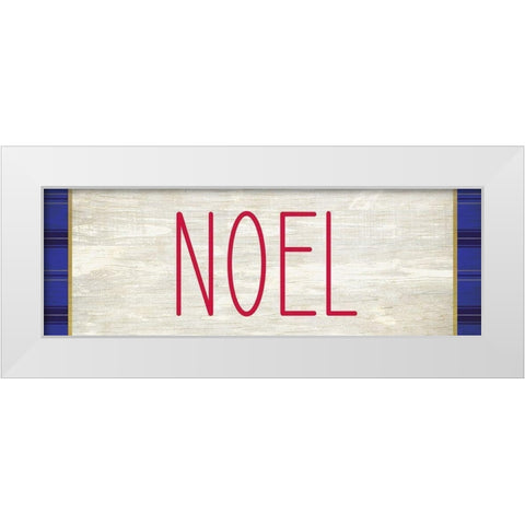 NOEL White Modern Wood Framed Art Print by Kimberly, Allen