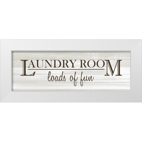 Loads of Fun v3 White Modern Wood Framed Art Print by Kimberly, Allen