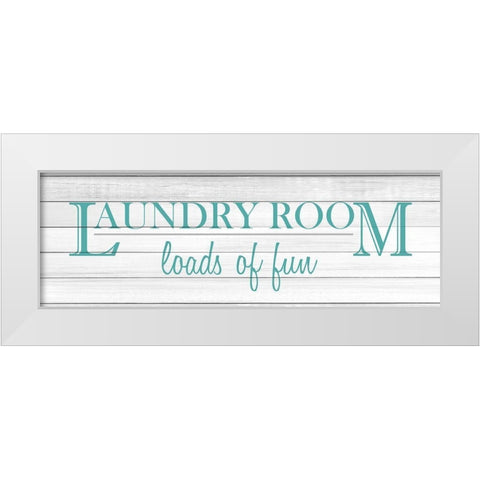 Loads of Fun v4 White Modern Wood Framed Art Print by Kimberly, Allen