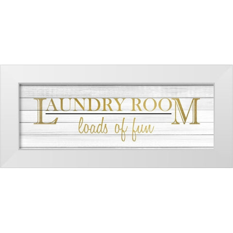 Loads of Fun v5 White Modern Wood Framed Art Print by Kimberly, Allen