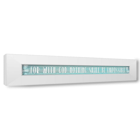 Impossible White Modern Wood Framed Art Print by Kimberly, Allen