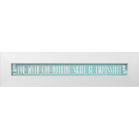 Impossible White Modern Wood Framed Art Print by Kimberly, Allen