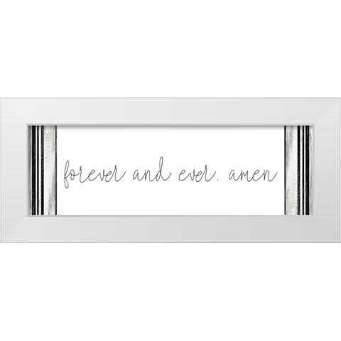 Forever and Ever White Modern Wood Framed Art Print by Kimberly, Allen